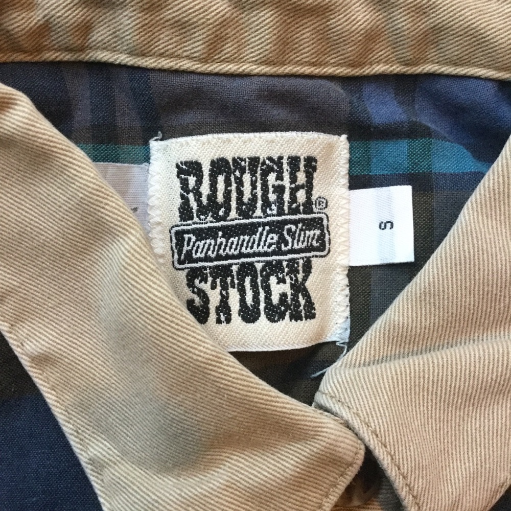 ⚜️  Vintage Panhandle Slim PLAID & KHAKI RARE FIND SHIRT   EPLVC